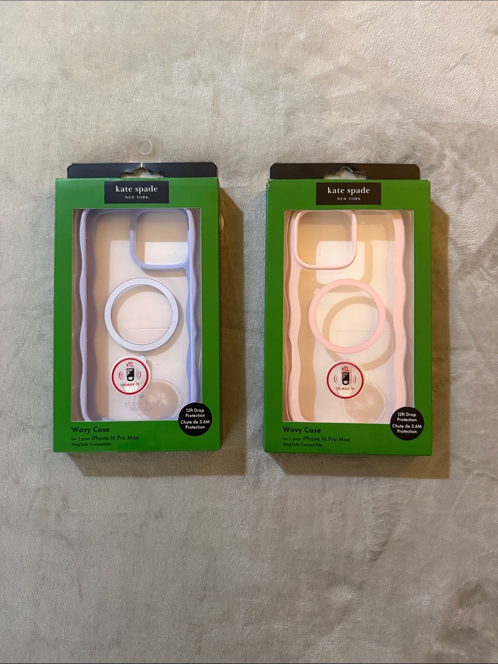 kate spade Wavy MagSafe iPhone Case Pair - Pink & Lavender